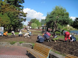 常磐公園ガーデンボランティア_2013_10_03