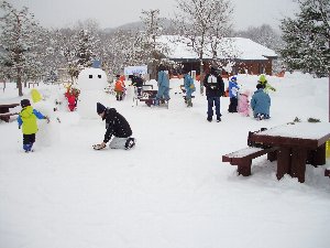 ミニ雪像作り体験