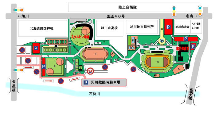 花咲スポーツ公園案内図